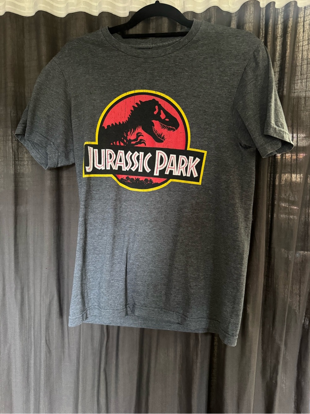 Jurassic Park Graphic Short Sleeve Tee - Charcoal Gray